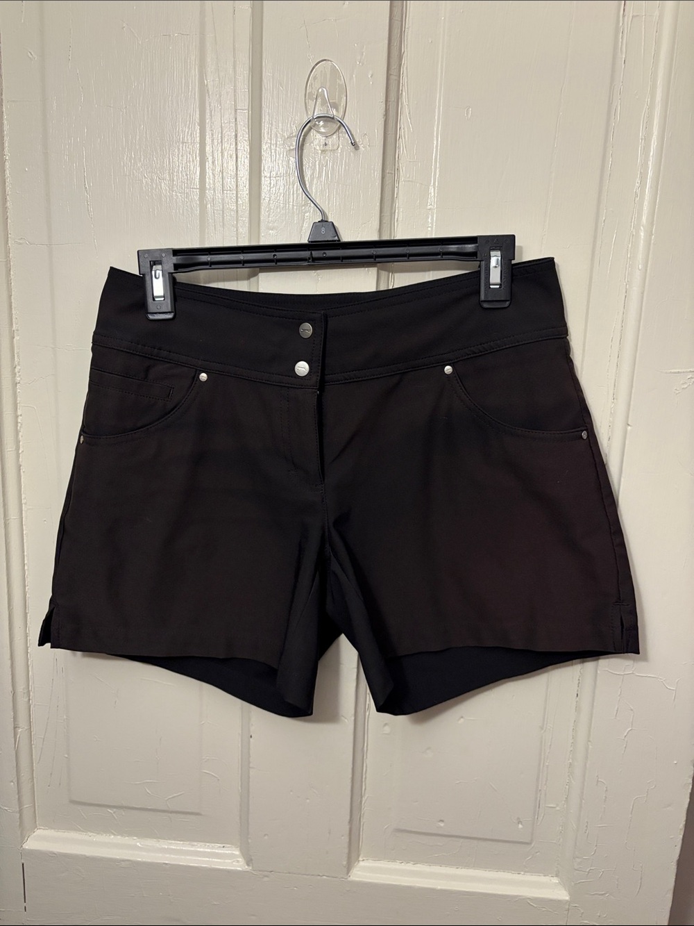 Womens Black Slazenger Golf Shorts